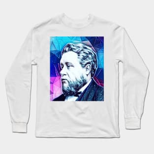 Charles Spurgeon Snowy Portrait | Charles Spurgeon Artwork 4 Long Sleeve T-Shirt